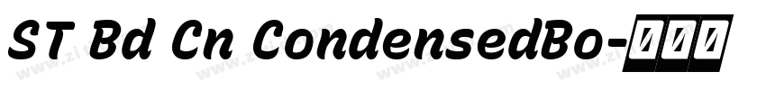 ST Bd Cn CondensedBo字体转换